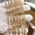 Slim Cuban Link Chain with Oval Clasp - 18K Gold