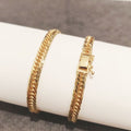 Square Cuban Link Bracelet - 18K Gold