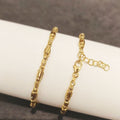 Square Lantern Bead Bracelet - 18K Gold