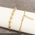 Round Lantern Bracelet - 18K Gold