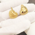 Heart Pendant with Seven Openings - 18K Gold