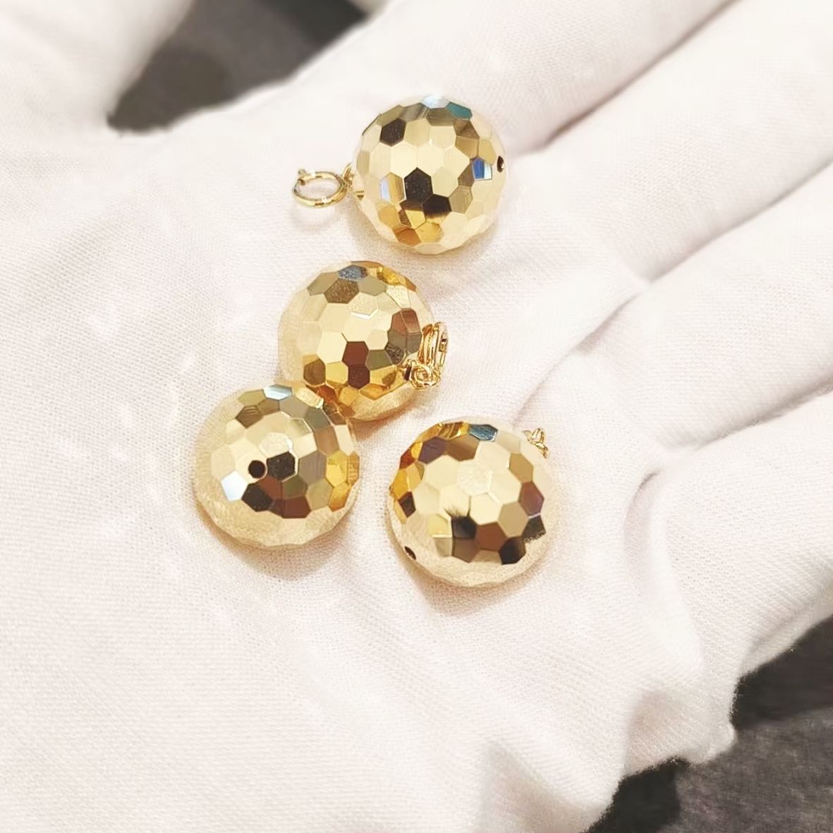 Mosaic Sphere Pendant - 18K Gold