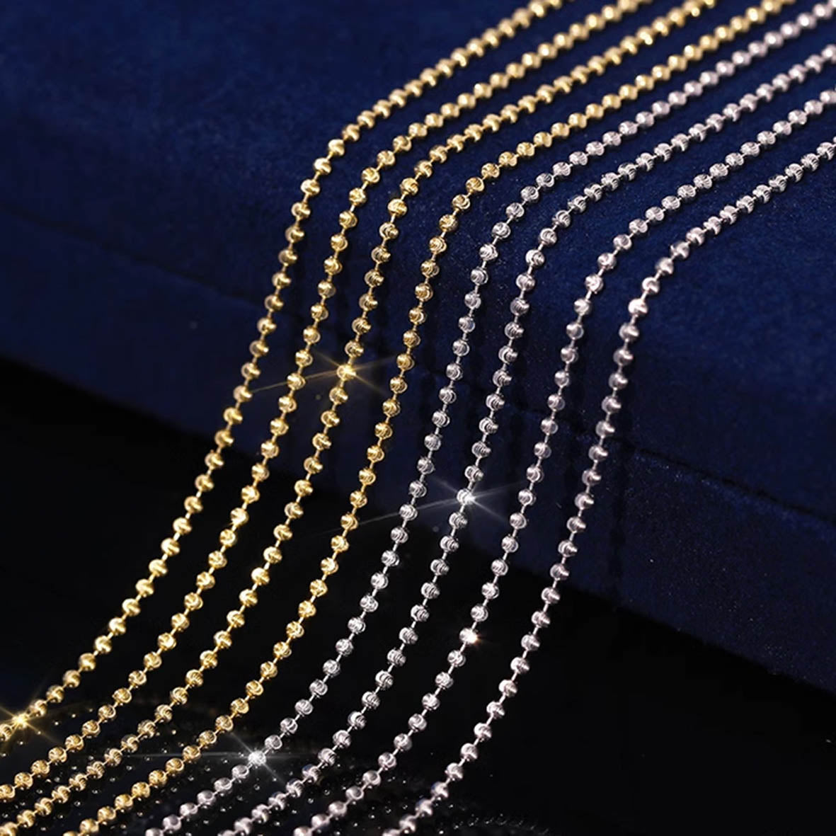 Bead Chain - 18K Gold