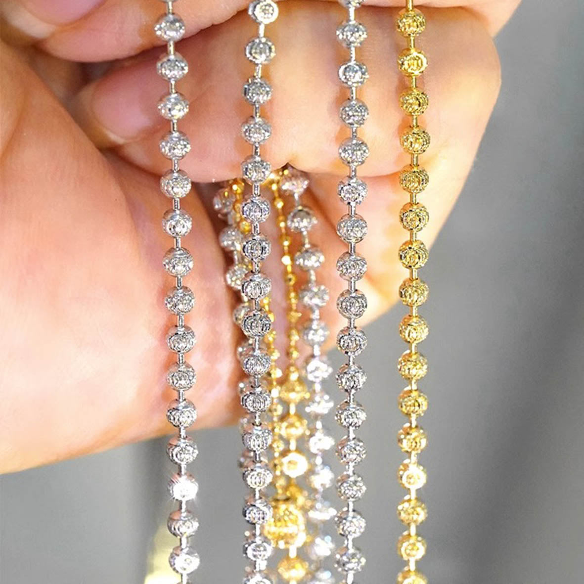 Lantern Chain - 18K Gold