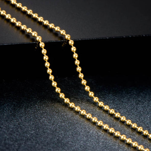 Bead Chain - 18K Gold