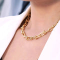 Horseshoe Link Bracelet - 18K Gold