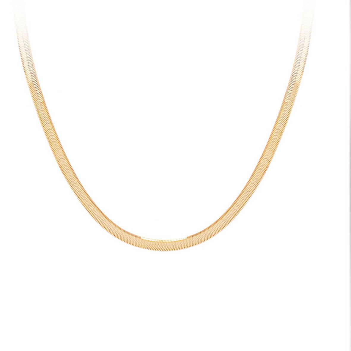 Herringbone Bracelet - 18K Gold