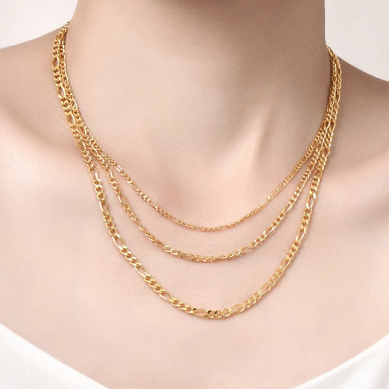 Figaro Chain - 18K Gold
