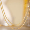 Bead Shimmer Chain - 18K Gold