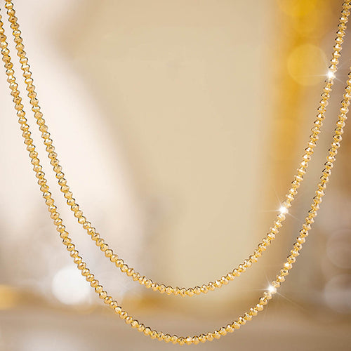 Bead Shimmer Chain - 18K Gold