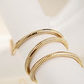 Octagonal Round Snake Bracelet - 18K Gold